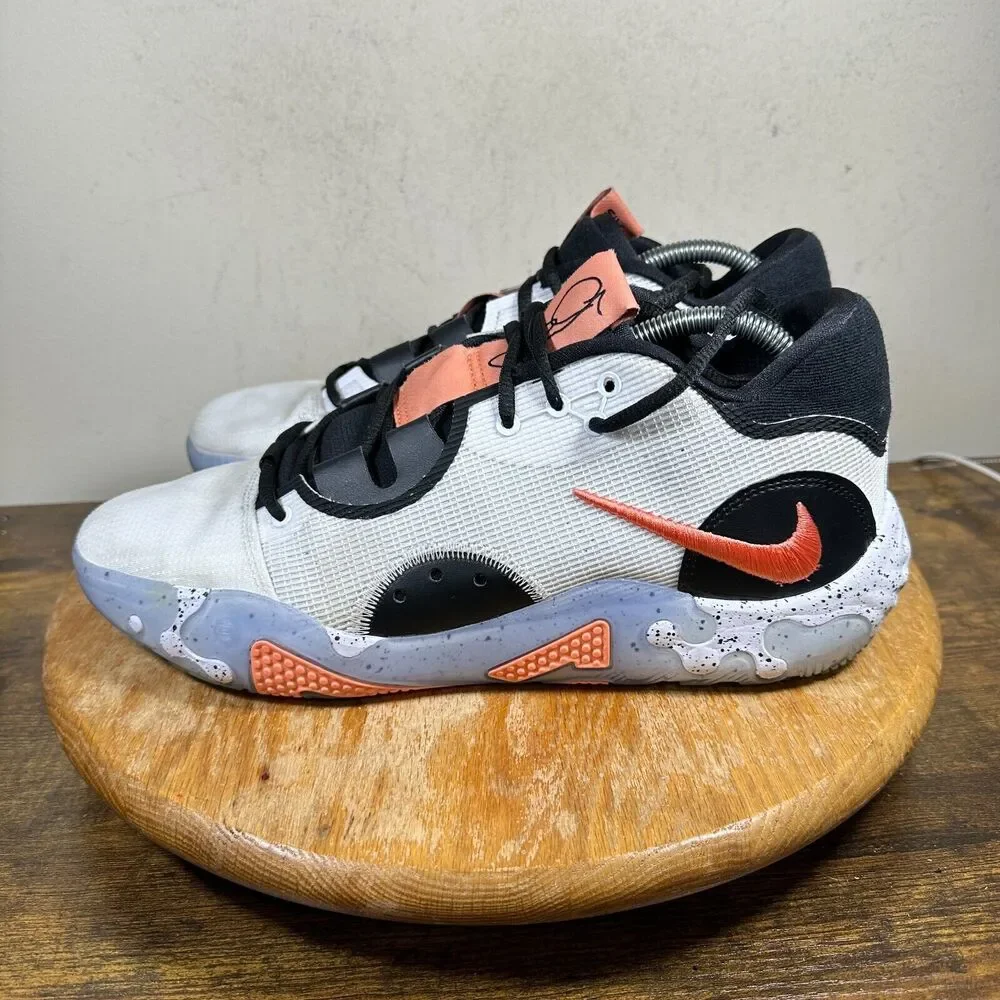 Nike PG 6 Paul George Fluoro White‎ Crimson DC1974-100 Shoes Men's Size 10_3